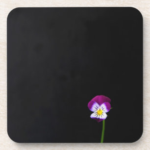 Violet Flower coastercn Beverage Coaster