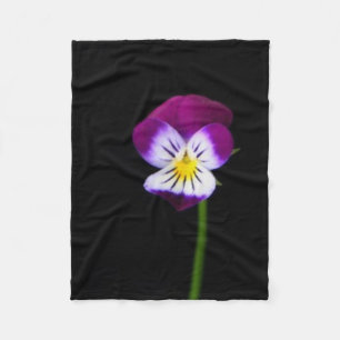 Violet Flower fbcn Fleece Blanket