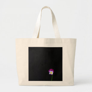 Violet Flower jtcna Large Tote Bag