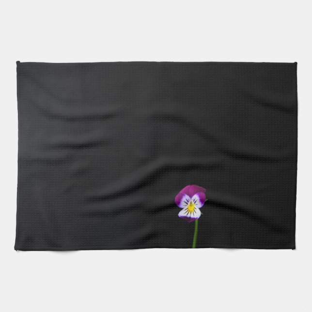 Violet Flower ktcna Tea Towel (Horizontal)