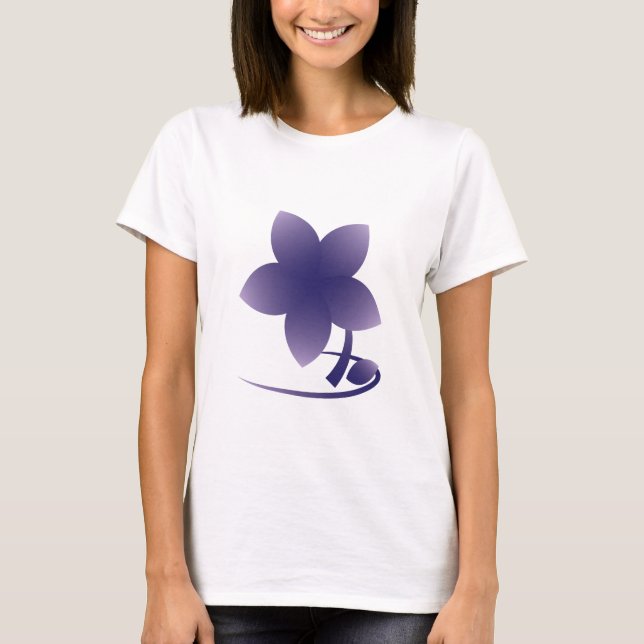 Violet flower - nb T-Shirt (Front)
