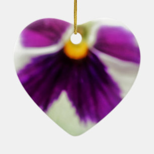 Violet Flower, Purple White Ceramic Tree Decoration