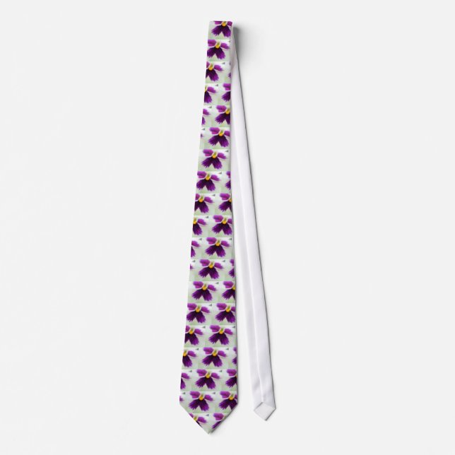 Violet Flower, Purple White Tie (Front)