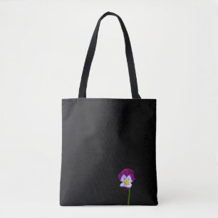 Violet Flower stcn Tote Bag