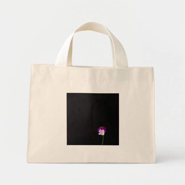 Violet Flower ttcna Mini Tote Bag (Front)