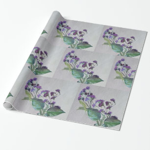 Violet Flower Wrapping Paper