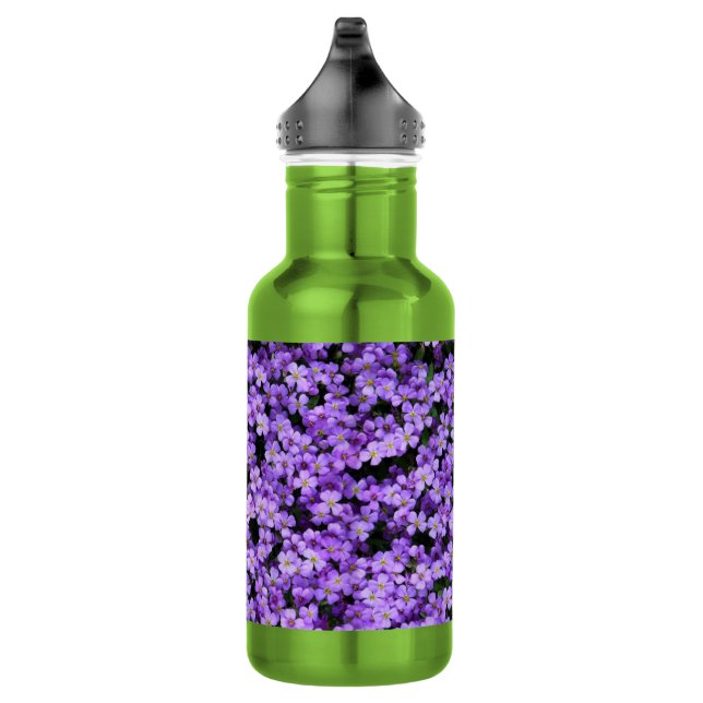 Violet Flowers 532 Ml Water Bottle (Right)