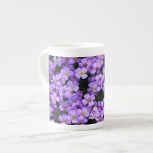 Violet Flowers Bone China Mug