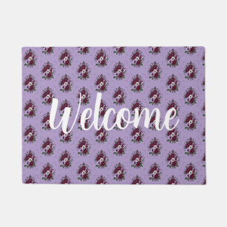 Violet Flowers Doormat