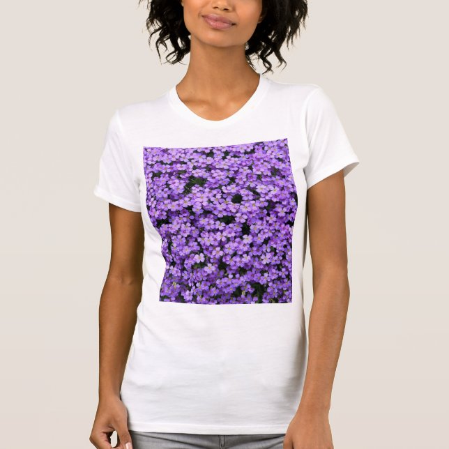 Violet Flowers T-Shirt (Front)