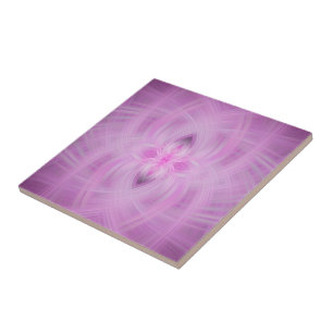 VIOLET - Fractal Art - Ceramic Tile