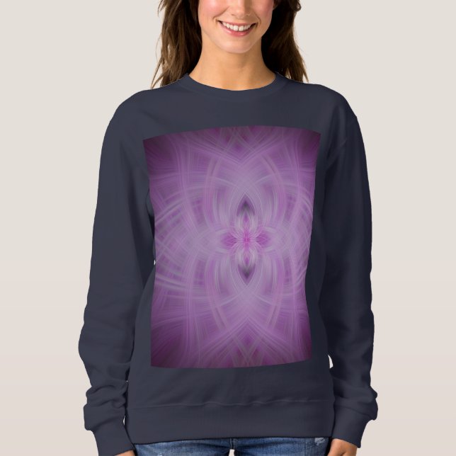 VIOLET -  Fractal Art - Sweatshirt (Front)