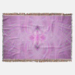 VIOLET - Fractal Art - Throw Blanket