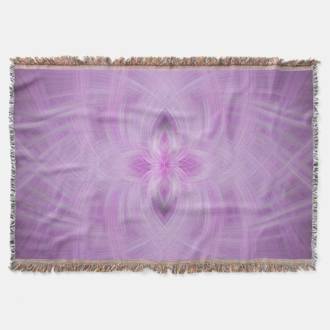 VIOLET - Fractal Art - Throw Blanket (Front)