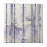 Violet Free Expression Watercolor Ceramic Tile<br><div class="desc">This amazing free expression work by Jennifer Goldberger is a violet watercolor full of life. Black lines run vertically in the piece,  and violet drops extend out from them like waves in a lake. A wonderful print that would go well on a number of Zazzle products. Order yours today!</div>