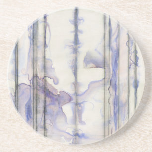 Violet Free Expression Watercolor Coaster