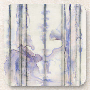 Violet Free Expression Watercolor Coaster