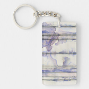 Violet Free Expression Watercolor Key Ring
