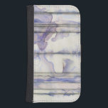 Violet Free Expression Watercolor Samsung S4 Wallet Case<br><div class="desc">This amazing free expression work by Jennifer Goldberger is a violet watercolor full of life. Black lines run vertically in the piece,  and violet drops extend out from them like waves in a lake. A wonderful print that would go well on a number of Zazzle products. Order yours today!</div>