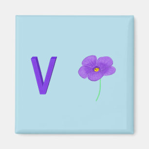 Violet Fridge Magnet