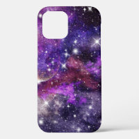 Violet Galaxy Milky Way With Planet