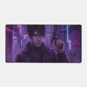Violet Ghost Desk Mat