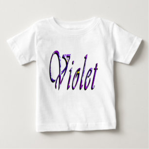 Violet Girls Name, Baby T-Shirt