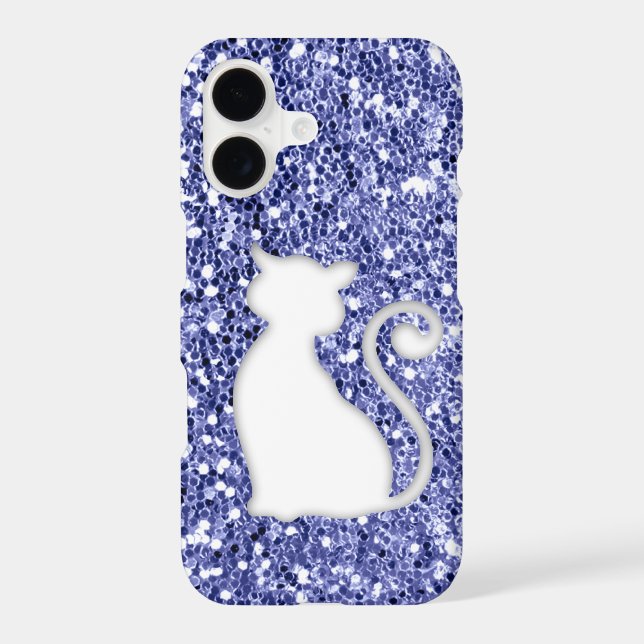 Violet Glitter Look Cat (Back)