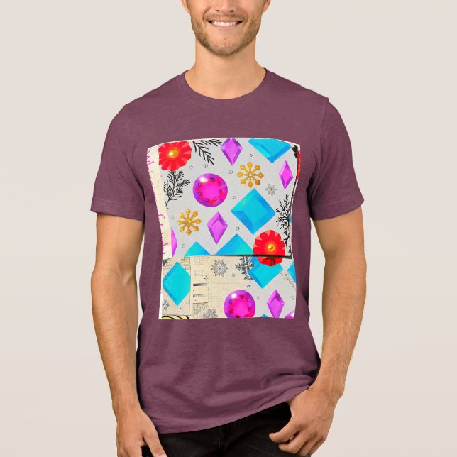 Violet Glow | Light Series by JoyCrys Studio Tri-Blend Shirt (Front)