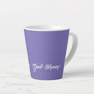 Violet Good Morning Latte Mug