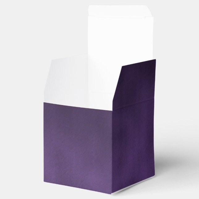 Violet Gothic Ombre Background Art Favour Box (Opened)