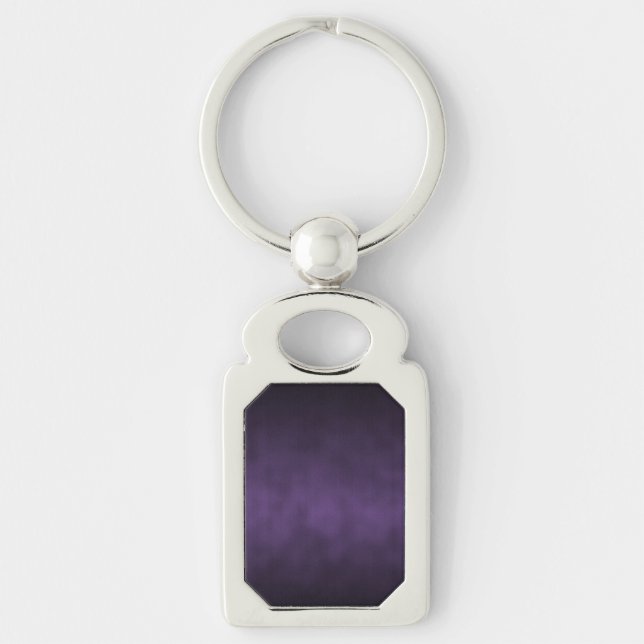 Violet Gothic Ombre Background Art Key Ring (Front)