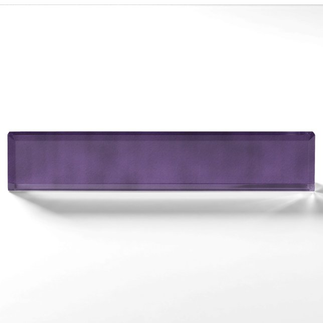 Violet Gothic Ombre Background Art Nameplate (Front)
