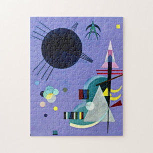 Violet-Green, colourful abstract artwork Jigsaw Puzzle