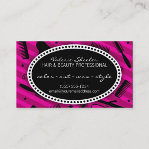 Violet Hair & Beauty Appointment Card