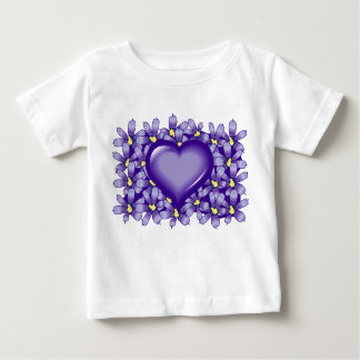 Violet heart baby T-Shirt