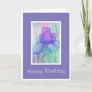 Violet Iris Card