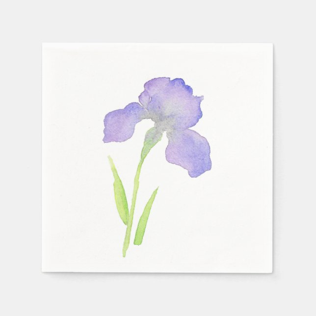 Violet Iris Napkin (Front)