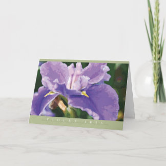 Violet Iris Note Card