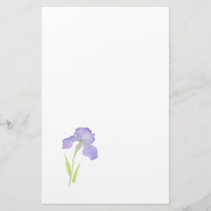 Violet Iris Stationery
