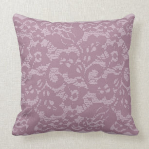 Violet lace cushion