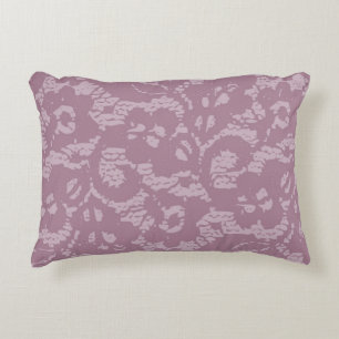 Violet lace decorative cushion