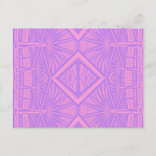 VIOLET LACE - Digital Fractal Art - Postcard