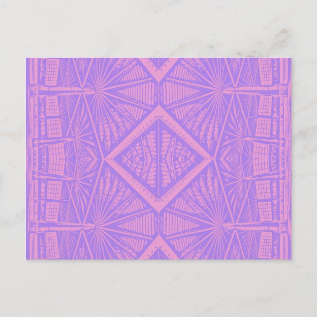 VIOLET LACE - Digital Fractal Art - Postcard (Front)