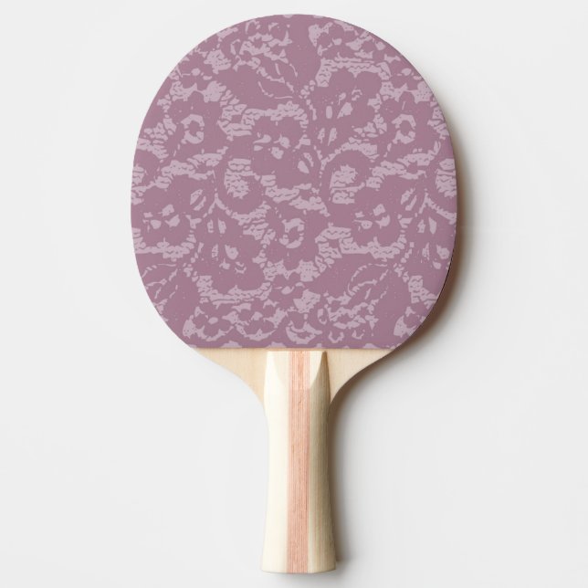 Violet lace ping pong paddle (Front)