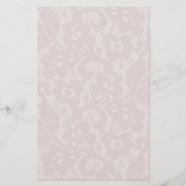 Violet lace stationery (Front)