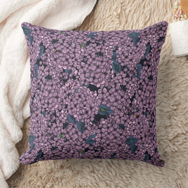 Violet Lilac garden Cushion (Blanket)