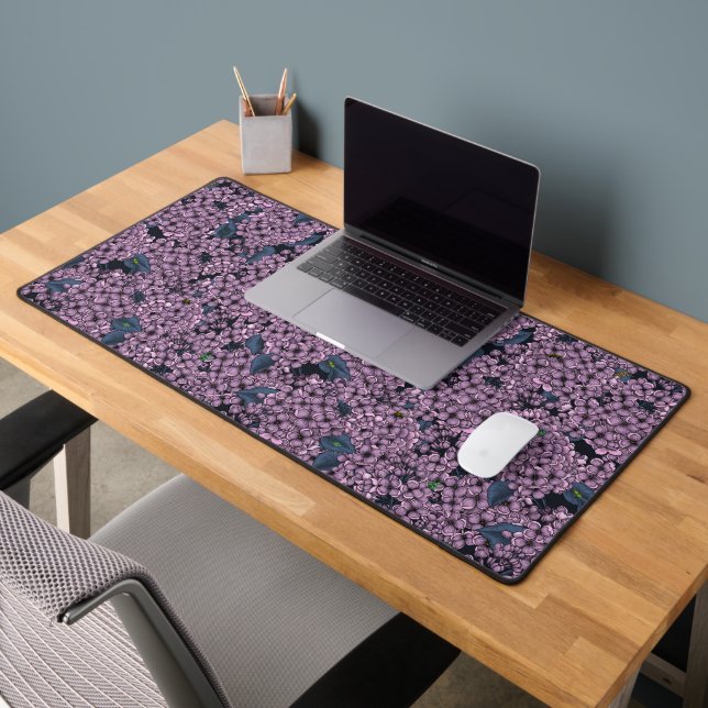 Violet Lilac garden Desk Mat (Office 2)