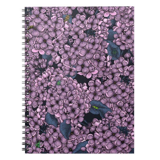 Violet Lilac garden Notebook (Front)