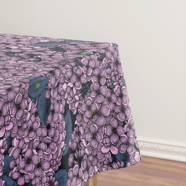 Violet Lilac garden Tablecloth (In Situ)